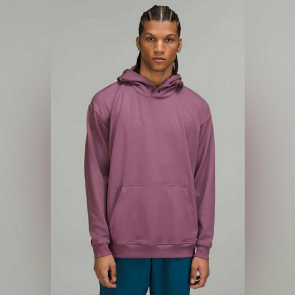 Lululemon Relaxed Fit Training Hoodie Mens Sz M Vintage Plum - Picture 3 of 7